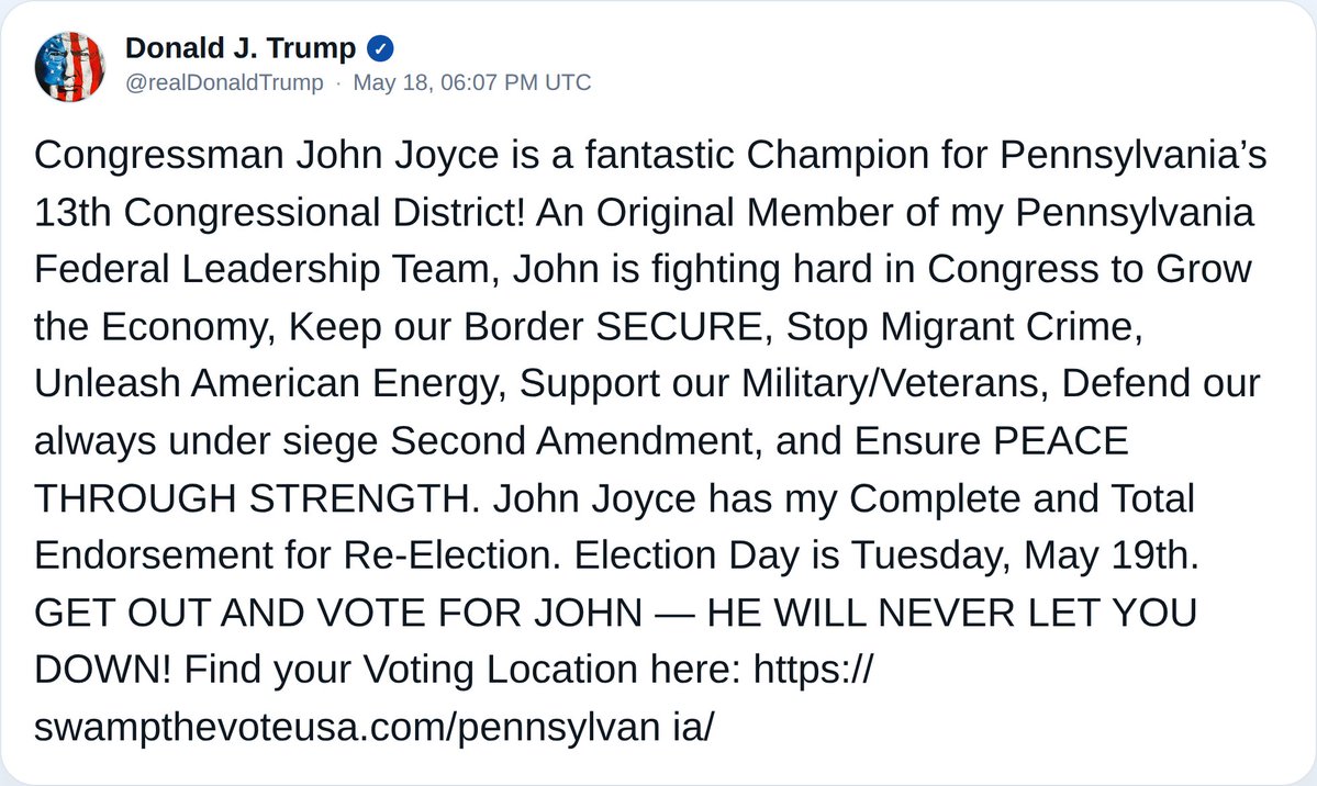 Trump Truths tweet media