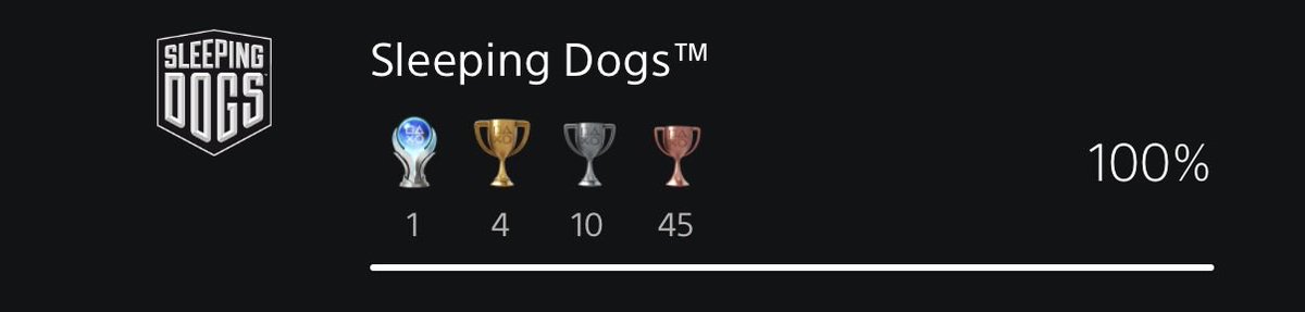 jamie20002000's tweet photo. Platinum #58 &amp; 100% 
Sleeping Dogs (PS3) https://t.co/ZRxYmSLki1