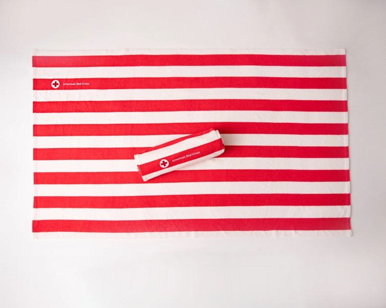 KSRedCross's tweet photo. Get summer ready! Come to give blood May 18-31 for an exclusive Red Cross beach towel, ltd. qty! https://t.co/PzddUM3W5n