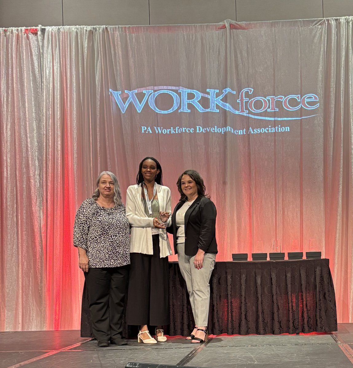 MontcoWorksNOW's tweet photo. We are so incredibly proud to share that MWN participant, Destini, received the Youth Governor's Individual Achievement Award this year at the PA Workforce Development Awards Luncheon. She is currently working as a Medical Assistant with Main Line Heath's OB/GYN department. https://t.co/E12McHzeUw