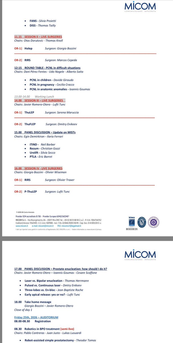 Dmitry_Enikeev's tweet photo. For everyone interested in modern endourology #ILUTS26 taking place on Sept 24–25 at Lake Como 🇮🇹
2 days filled with live surgery, debates, discussions of challenging clinical cases and new technologies - all in one of the most beautiful places in Italy.  #TFL #AEEP #livesurgery https://t.co/cvlWjuRT6Y
