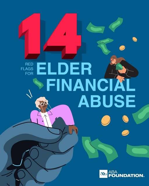 PassumpsicB's tweet photo. It's important to educate yourself on how to spot elder financial abuse so you can protect your loved ones, and maybe even yourself one day.

Here are 14 red flags 🚩 to help you spot elder financial abuse: 

https://t.co/3wTAnC7LKC

#OlderAmericansMonth #SafeBankingForSeniors https://t.co/riQFpOQ1IC