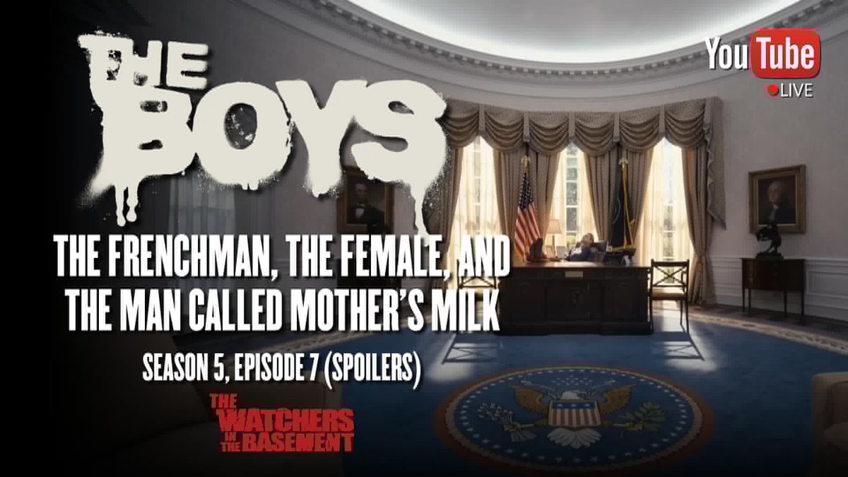 WatchBasement's tweet photo. As Homelander’s power runs amok, @TheBoysTV  suffer a major loss in the penultimate episode of the Amazon Prime Video series. Join The Watchers as we discuss “The Frenchman, the Female, and the Man Called Mother's Milk.” #TheBoys #Homelander 

Subscribe: https://t.co/5rPkIkHI0L https://t.co/43Ms7qEnsE