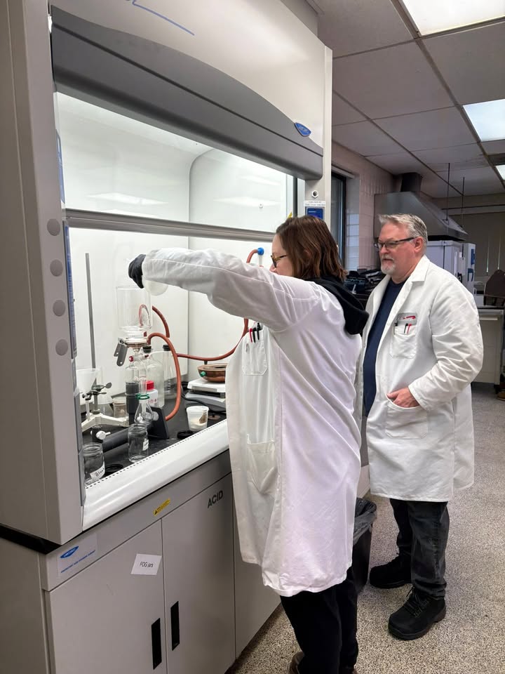 AddisonVillage's tweet photo. Happy Public Works Week! The Laboratory &amp; Technical Services Division plays a vital role by testing all wastewater, stormwater, and industrial wastewater samples.  Our dedicated staff conducts over 40,000 tests annually to ensure compliance with state-issued permits. https://t.co/lHAlS1Gbwo
