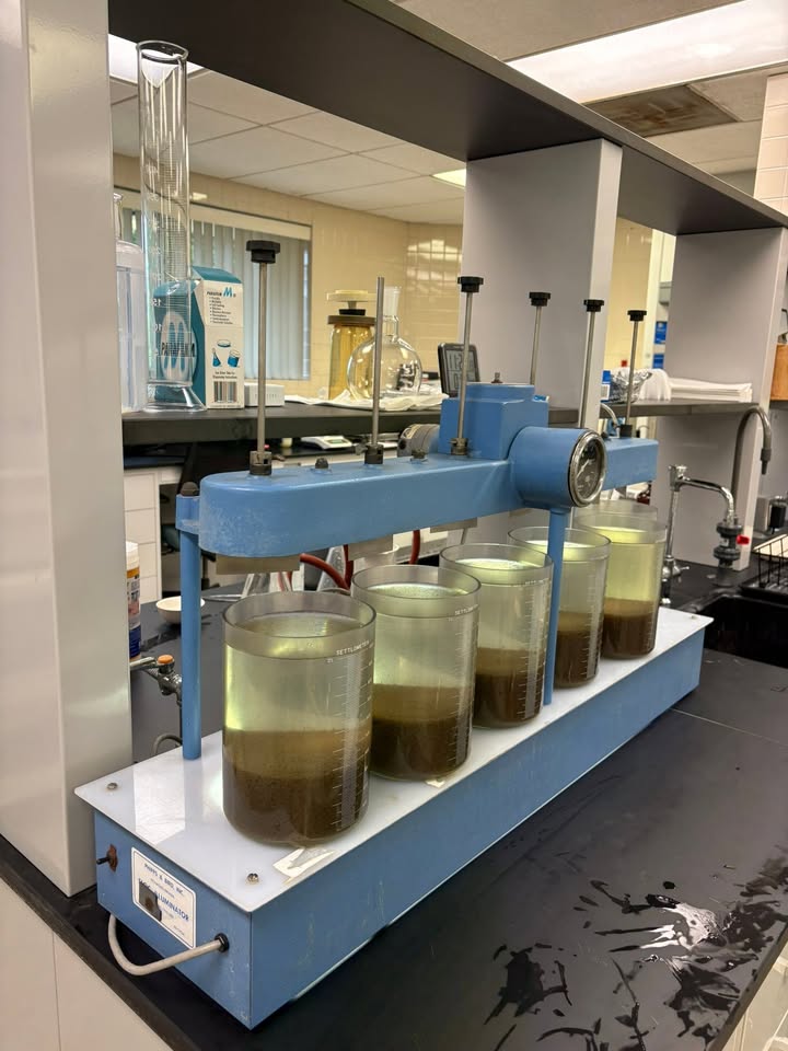 AddisonVillage's tweet photo. Happy Public Works Week! The Laboratory &amp; Technical Services Division plays a vital role by testing all wastewater, stormwater, and industrial wastewater samples.  Our dedicated staff conducts over 40,000 tests annually to ensure compliance with state-issued permits. https://t.co/lHAlS1Gbwo