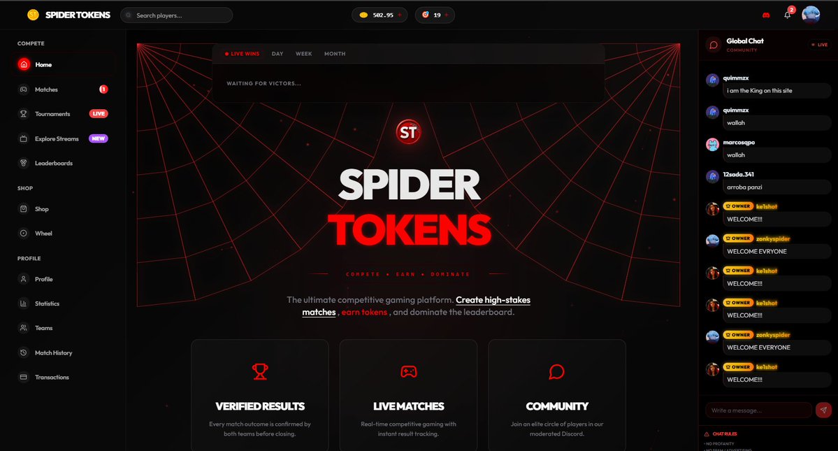 SpiderTokensPRO's tweet photo. 🕸️ SPIDERTOKENS IS NOW LIVE 🕸️

- https://t.co/gOfruDSX4w

 We’re giving away FREE 1€ to the first 100  players WHO 

-❤️ Follow us
-🔁 Retweet this post
-👥@ here 2 friends

📩 Open a ticket in our Discord server and send PROOF. 

https://t.co/OUWtnMemvt https://t.co/JyH8ftnxeg