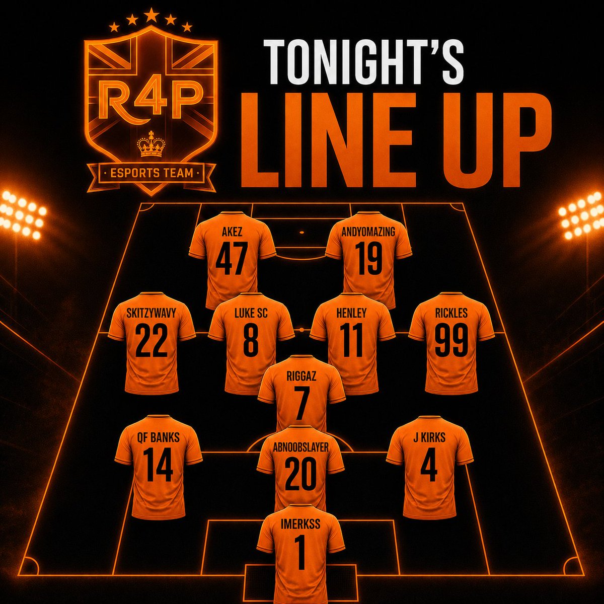 R4P11s's tweet photo. 🇪🇺| @OfficialVPG 
🇬🇧| @VPGUK 
🇪🇺| @VPGEurope 
🇬🇧| @BRFCHub 
👾| https://t.co/Ndk7ZhLTZQ
📅| 18/05/26
⌛️| 19:15 GMT 

🧡  R4P Esports Game night

3 changes from Thursday including debuts for Abnoobslayer and Akez https://t.co/6Q9nsTNTdN