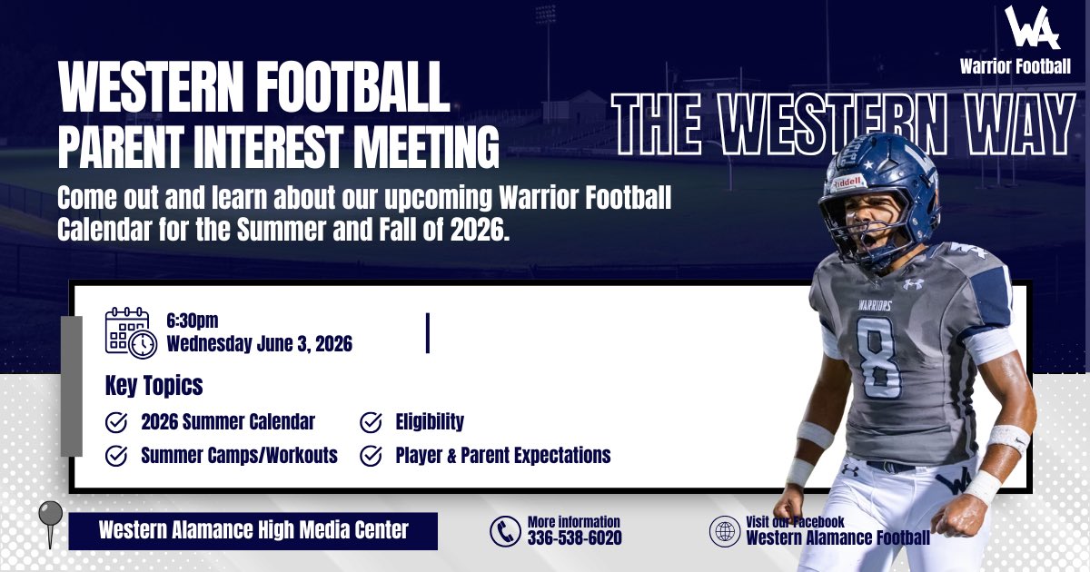 Western Alamance HS Football tweet media