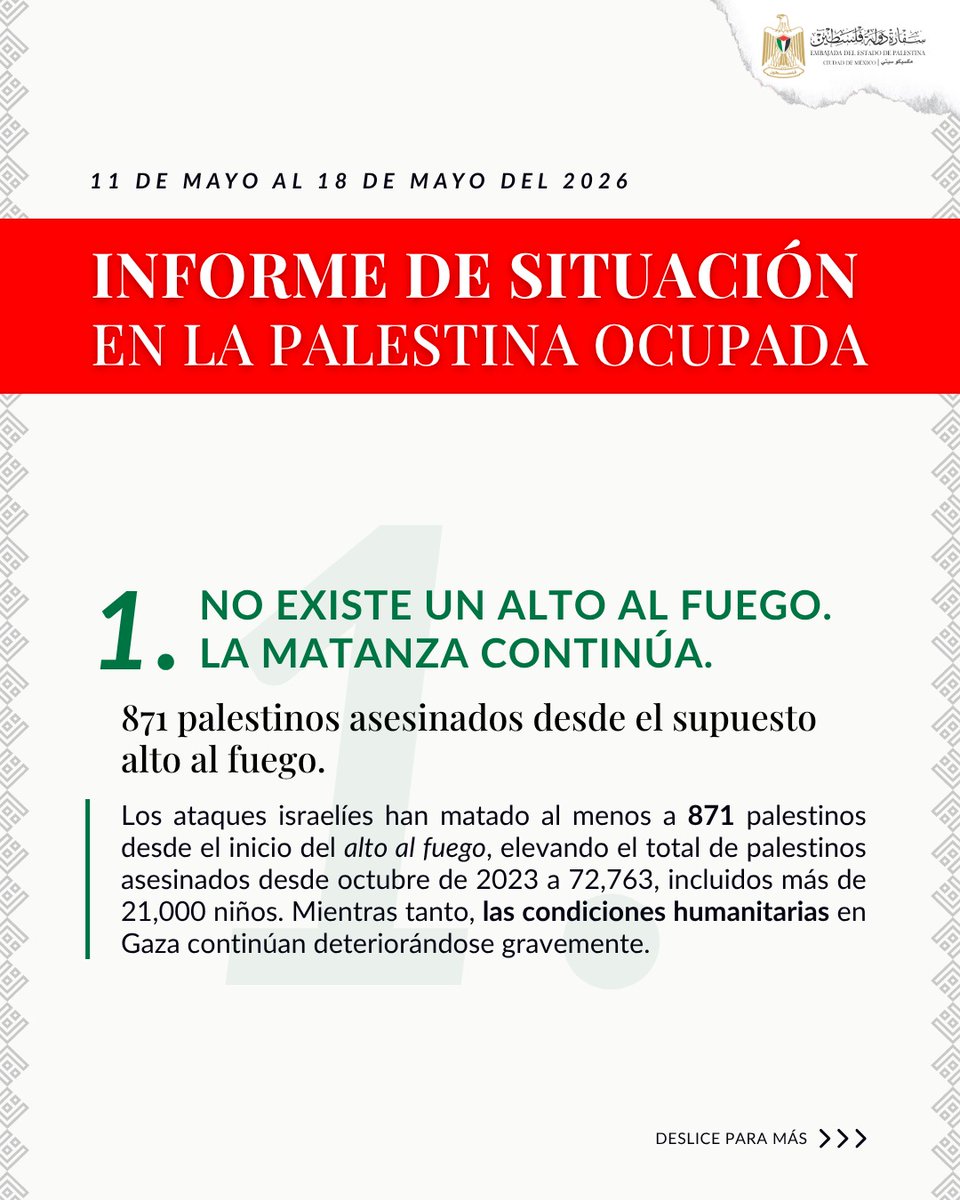 Embajada del Estado de Palestina en México tweet media