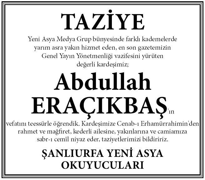 YENİASYA ŞANLIURFA tweet media