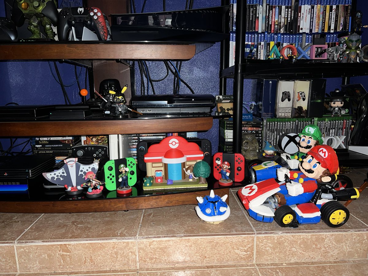 Blue_Angel_PR's tweet photo. Pokemon Pokopia Switch 2  -  3D Printed Stand for docking station.   #lego #nintendo #nintendoswitch2 #pokemon #pokopia https://t.co/YSBIckFzuv