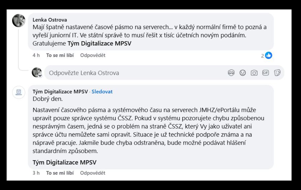 pleskapleska's tweet photo. Nepodávejte #JMHZ po desáté večer.řada účetních to zkoušela, neprošlo jim skrzevá špatné datum. Proč? Prý mají servery ČSSZ špatně nastavené hodiny. Už je přeřizujou aspoň měsíc. Mohl by k tomu někdo vymslet nějaký vtip, kolik je k tomu potřeba ajťáků? https://t.co/zF3NhtoUik