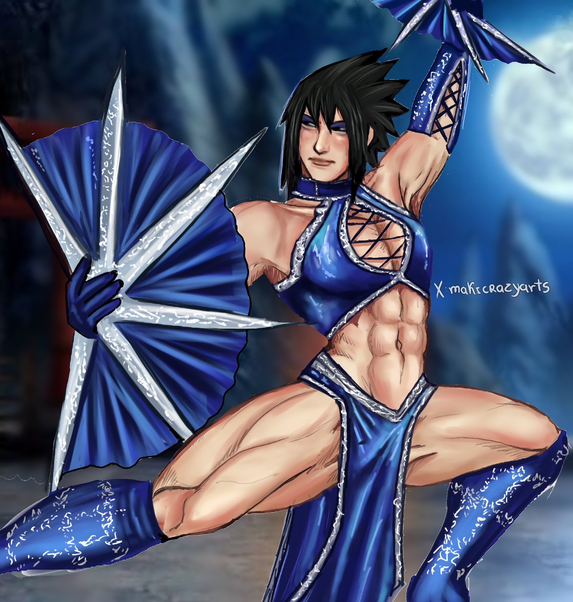 makicrazyarts's tweet photo. Sasuke+Kitana #Sasuke #mortalkombatengame https://t.co/H6y7COGct3