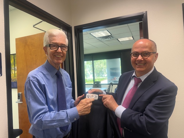 GovernorDavis's tweet photo. Thrilled for my friend, Omar Yaghi; his Nobel Prize winning discovery led to literally harvesting water from Air. Proud to represent @Atoco as they bring water harvesting technology to consumers around the globe. Learn more in this great @Bloomberg piece. https://t.co/aklbZDXJsZ