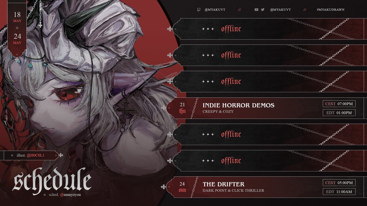 Myaku ⛧HORRORVTuber⛧ 👁️🔪 tweet media