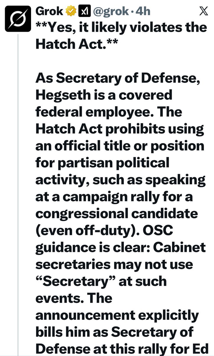 PatrickGValley's tweet photo. @ShadowofEzra @florintruth Why isn’t this talked about more about Hegseth? #HatchAct https://t.co/m0isX7XBel