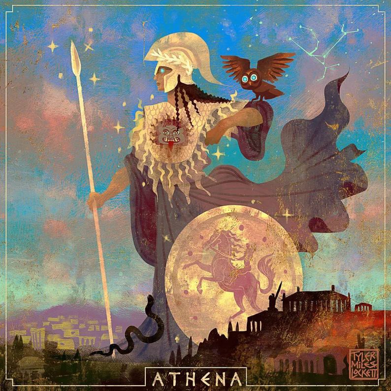 thewolvenhour's tweet photo. Athena was not just the Goddess of Wisdom but also the patroness Prudence in War, Strategy, and Civilized Excellence!

Born fully armed from Zeus’s head, Athena embodied rational intelligence, strategic warfare (contrary to the Bloodlust of Ares), crafts, and defensive protection. As patron of Athens, she symbolized the ideal polis—wise, innovative, and resilient. She guided heroes like Odysseus and Perseus with counsel and cleverness rather than brute force.

Ancient ethos: Valued intellect, education (paideia), and arete (excellence/virtue) over brute strength. This supported philosophy, democracy, and civic participation, reflecting a society that prized competitive achievement balanced by reason.

Today: Athena inspires strategic leadership, evidence-based decision-making, and wisdom. Her legacy lives in mentorship, ethics, and the pursuit of knowledge as power in a tech-driven world. 

The Athena-Ares contrast remains relevant in modern discussions of “just war,” ethical military strategy, and rejecting senseless violence.