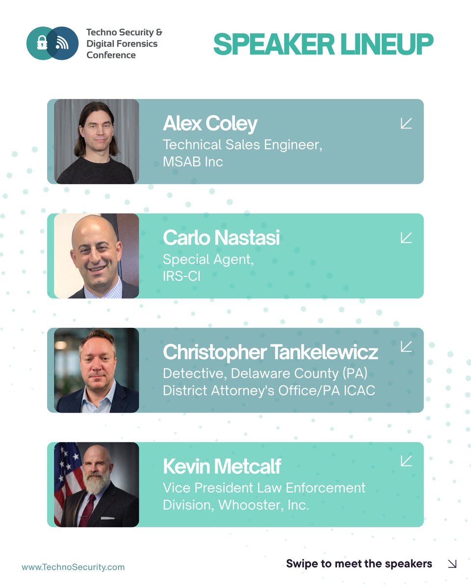 technosecurity's tweet photo. The lineup just keeps getting better 🙌
More experts bringing valuable perspectives from across the field.

📅 June 2–4, 2026  
🎟️ Register now: https://t.co/vOrygyRS0g

#TechnoSecurity #DigitalForensics #eDiscovery #IncidentResponse #TechnoEast2026 #BackToMyrtleBeach #DFIR https://t.co/mIda9keR2U