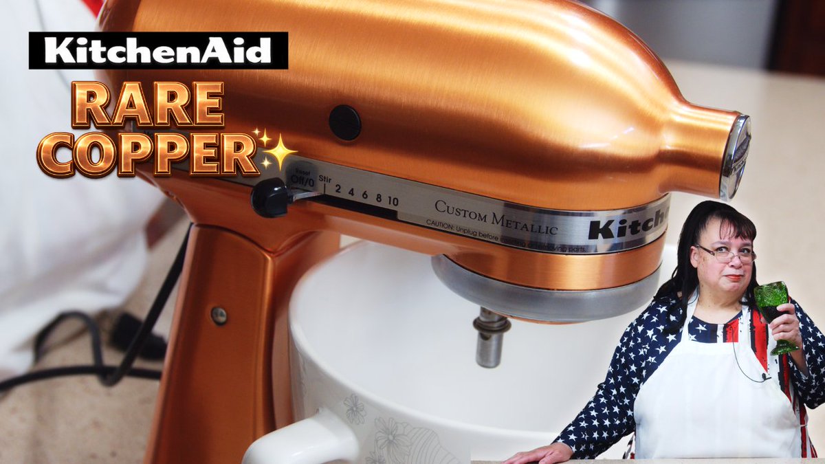 AmyLearnstoCook's tweet photo. My Rare Copper KitchenAid Mixer ✨Join me on YouTube @ Amy Learns to Cook to see one of the rarest and most beautiful KitchenAid mixers ever made. #kitchenaidmixer #kitchenaid #standmixer #baking #amylearnstocook https://t.co/YOD5mt7OKb via @YouTube https://t.co/k685P6pPcW