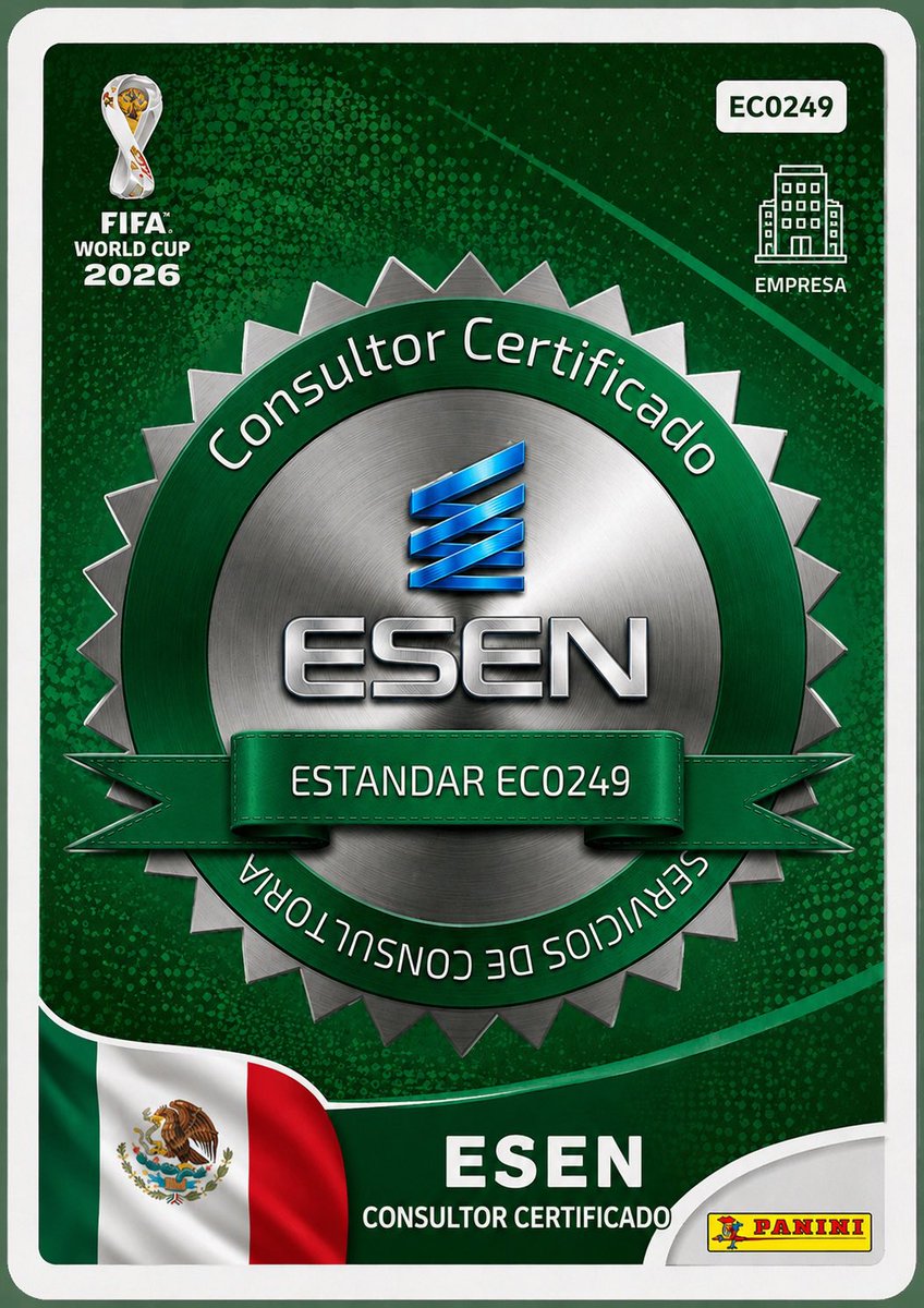 esenmex's tweet photo. Está es la estampa que te falta para completar tu Panini de desarrollo profesional!! Y nosotros la tenemos! https://t.co/oddUiPKi9L https://t.co/Oowi6Iu0gX