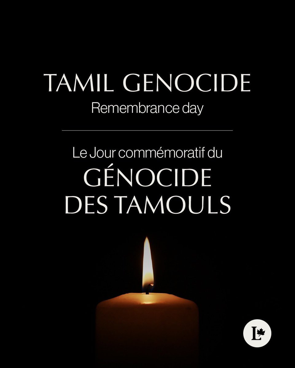EngAslamRana's tweet photo. Today marks 17 years since the end of the armed conflict in Sri Lanka.

On Tamil Genocide Remembrance Day, we honour the lives lost, remember the families affected, and stand with Tamil Canadians as they seek truth, justice, and accountability.

1/2 https://t.co/zS0vVSNVY2