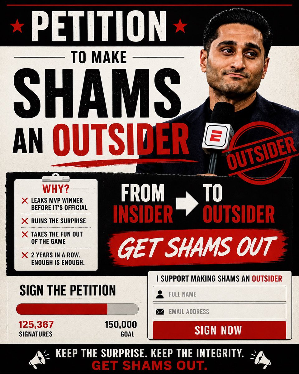 playsqor's tweet photo. Are we the only ones pissed about Shams spoiling the NBA MVP????

He’s done this two years in a row.

STOP THE CLOUT CHASING!! 

@ShamsCharania @NBA https://t.co/ZyqA4fTQ4q