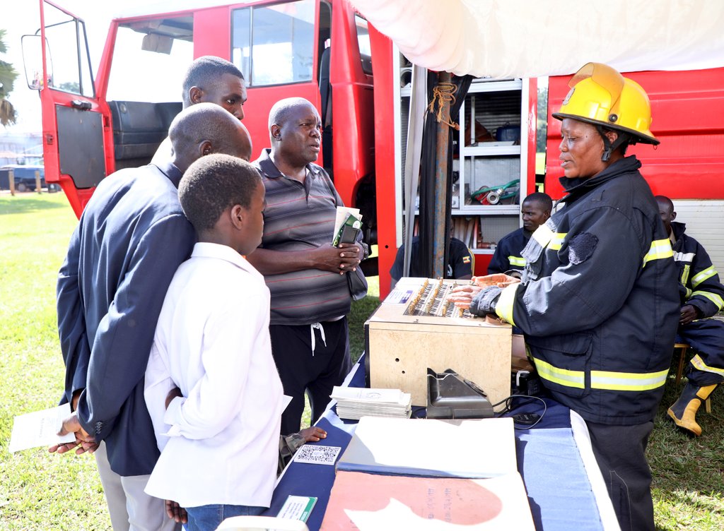 PoliceUg's tweet photo. The Uganda Police Force Museum today joined other museums in Jinja City to commemorate International Museum Day with a unique exhibition showcasing historical firefighting equipment and Uganda’s emergency response evolution.

The exhibition traced the journey of fire protection services in Uganda since 1921, when the Fire Brigade, now the Directorate of Fire Prevention and Rescue Services was established.

The displayed equipment reflects over a century of safeguarding lives, property, and communities, while also showcasing the transformation of the Uganda Police Force into a modern, community-centered Service.