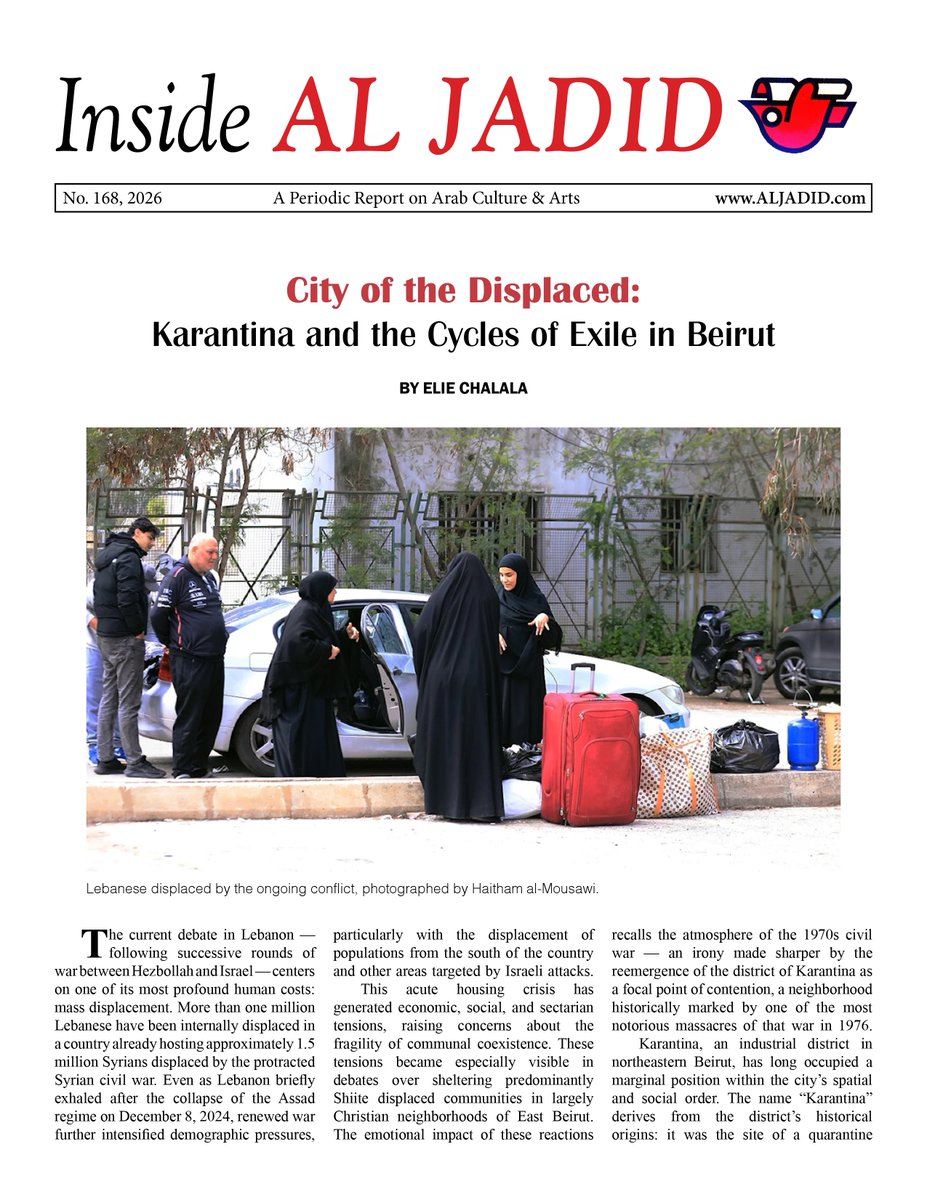 aljadidmag's tweet photo. City of the Displaced: Karantina and the Cycles of Exile in Beirut
https://t.co/P2TECgRyxS https://t.co/k8dOWl5u0f