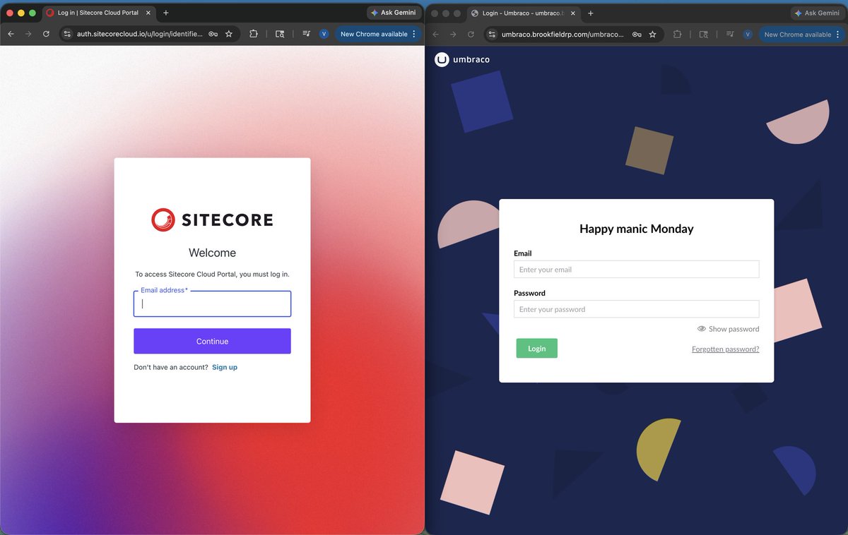 DroidVic's tweet photo. Doing Sitecore #XCloud development along with #Umbraco at the same time? - thanks to my split keyboard I can do dev in umbraco with my right hand and sitecore dev on my left hand. All at once 🔥 
#nextjs https://t.co/2pyuqlzsdz