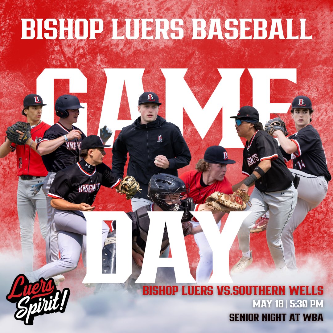 luersbaseball's tweet photo. 🔴⚫️ SENIOR NIGHT 🔴⚫️ We’d love to have you come out &amp; help us celebrate our seniors!  Rain is coming ‼️ We will post as soon as we can if it is cancelled. Fingers crossed. Stay tuned! https://t.co/GFUcPiWHCq