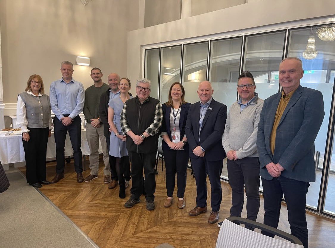 Constructaskill's tweet photo. Great to be part of the launch of the new Employer Board at @GowerCollegeSwa 

Strong collaboration between education, employers and industry is essential if we are serious about developing future skills pathways within construction and the green economy across Wales. https://t.co/Qe8ogZK7Dt