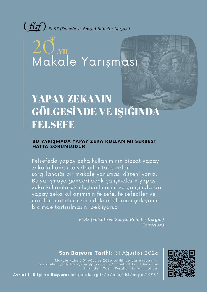 FLSF (Felsefe ve Sosyal Bilimler Dergisi) tweet media