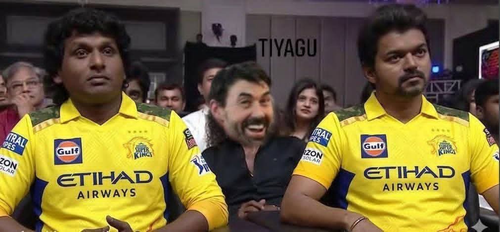 Hariz160's tweet photo. CSK out of Playoffs race 😑

Now Dhoni will be playing next match where it pumps up the fans and management going to do same gimmick will he play next year 🙏😤

Meanwhile CSK gonna scam us next season with Rutu, Fleming &amp; co.🤡

@Ruutu1331 best innings from u today🙏😤
#CSK https://t.co/cYE0QoEg89