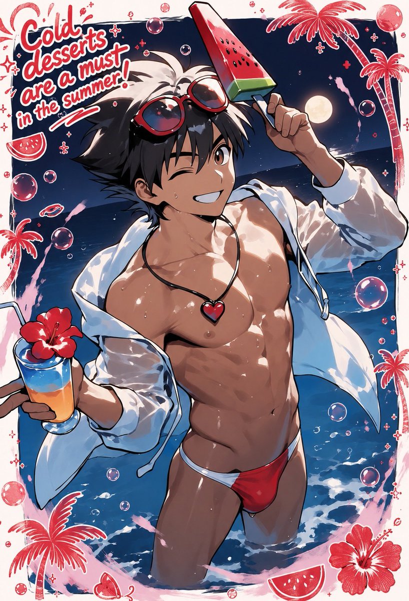 Bravehero_AI's tweet photo. 夏はアイスやジュース…
冷たい物が欲しくなるよね♪🍧🍉🥤 https://t.co/SSS98bKxaj