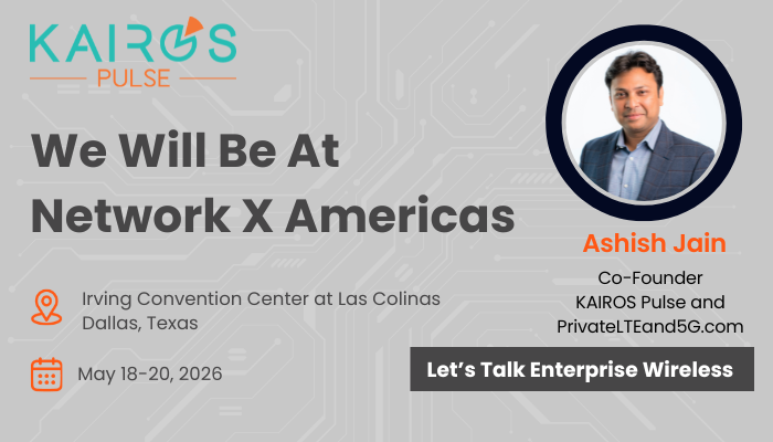 kairospulse's tweet photo. Private 5G. Neutral host. Deterministic connectivity.

Big decisions, no clear playbook. Catch us at Network X Americas this week - May 18-20, Dallas.

Let's figure it out together. 📅 https://t.co/bcDZl8ulfv

#NetworkXAmericas https://t.co/Maj6tT7Djr