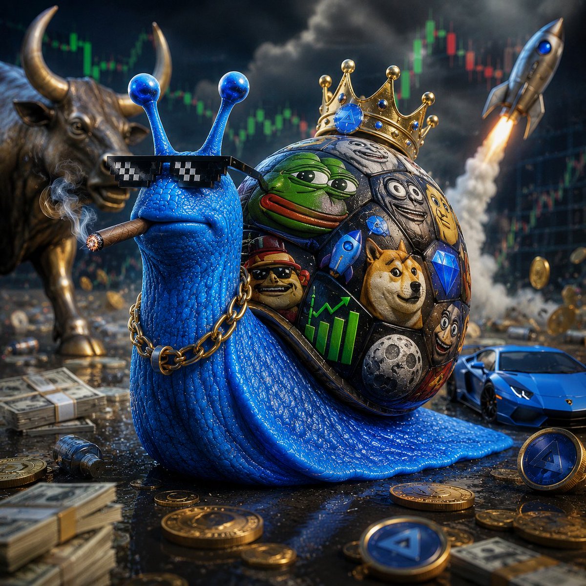 SLUGToken's tweet photo. So many people have already entered the WL and the conditions are being updated. 

The next step to get into WL is to buy a SLUG token for at least $ 10 and hold it until the sale of the NFT collection begins.
 I have created a guide for the purchase of the SLUG token
https://t.co/8QmFnxKVyG