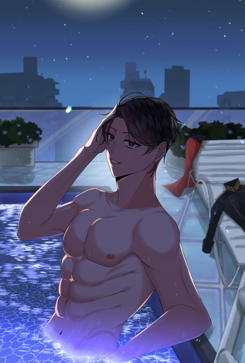 Vstorian1's tweet photo. "Come in, the water is just fine." 🌊

🎨/oriharazen https://t.co/OZ7ejoUSHN