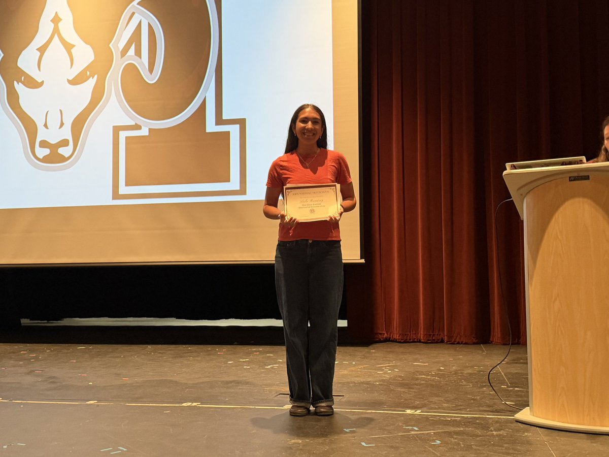 JMHS_Rams's tweet photo. 2026 Elisa Suarez Memorial Scholarship recipient Leila Ramirez! #RamPride #RamFamily https://t.co/0b9jse4Odg