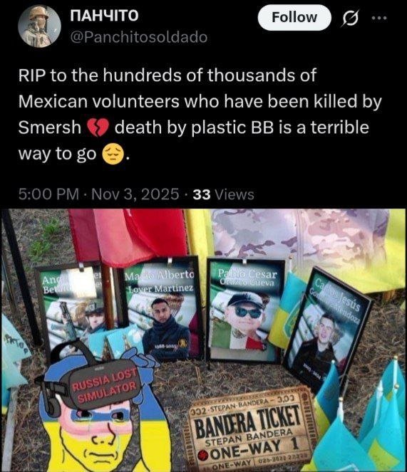 smersh_mx's tweet photo. ☝🏻😄 As @Panchitosoldado said our drone bombs with "plastic BB" shrapnel are a terrible way to go) xaxaxa)) https://t.co/y4UDI5MkzT
