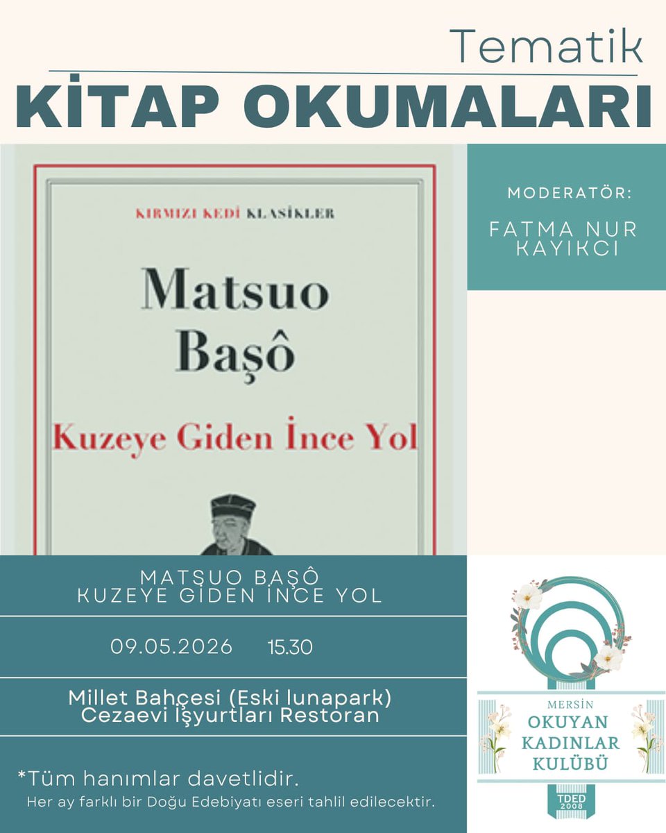 mersintded's tweet photo. MEDENİYET OKUMALARI HANIMLAR MECLİSİ
'Tematik Kitap Okumaları' Kapsamında Matsuo Başo'nun 'Kuzeye İnen İnce Yol' İsimli Eseri Okunup Tahlil Edildi. Hanımlar Etkinliğin Sonunda Çizgi Çalışması Yaptı ve Kendi Haiku'larını Yazdılar.
@mustafaerimm @muharremkose33 https://t.co/VVIaY0F14e