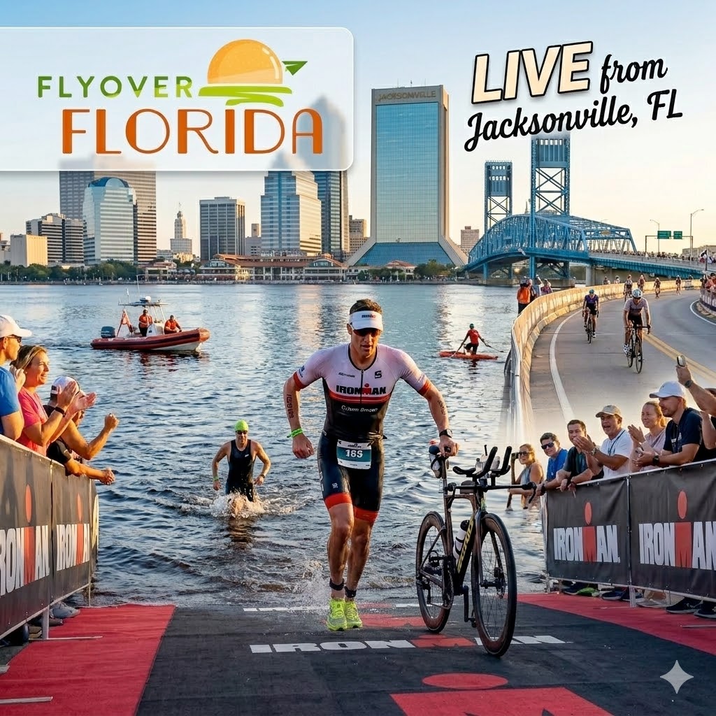 FlyoverFlorida's tweet photo. 🏊‍♂️🚴‍♂️🏃‍♂️ HISTORY MADE IN JACKSONVILLE! 🏆✨

On Saturday, Jacksonville officially welcomed its first-ever Ironman triathlon, bringing nearly 2,000 elite athletes from all over the world to push their limits in one of the most grueling endurance events in sports! 🌍����

From a 2.4-mile swim and a 112-mile bike course to a grueling 26.2-mile marathon—these incredible competitors had up to 17 hours to finish the massive 140.6-mile challenge.

Huge congratulations to all the finishers, including Jacksonville’s very own Jennifer Sylva, who dominated the course as the first woman to finish with an unbelievable time of 9:42:14! 🥇👏

Not only did this historic event bring massive energy to our community, but it’s also expected to inject an incredible $5.2 million into our local economy. Plus, this is just the beginning—thanks to a multi-year agreement, Jacksonville officially joins Panama City Beach and Haines City as a premier Florida Ironman destination! 🌴☀️

A massive thank you to the race officials, safety teams, local agencies, and residents who navigated the citywide road and river closures to support this monumental day. 🤝🚘

Check out the top finishers and read the full recap here:
👉 https://t.co/wzRC0tYKWe

#IronmanJacksonville #IronmanTriathlon #JaxEvents #Jacksonville #EnduranceSports #SwimBikeRun