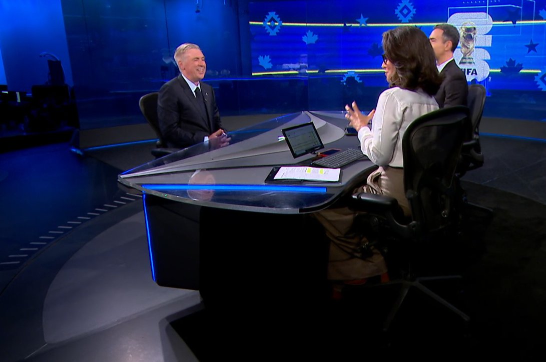 MFDFutebol's tweet photo. ancelotti no jornal nacional https://t.co/zzM0YemDpe