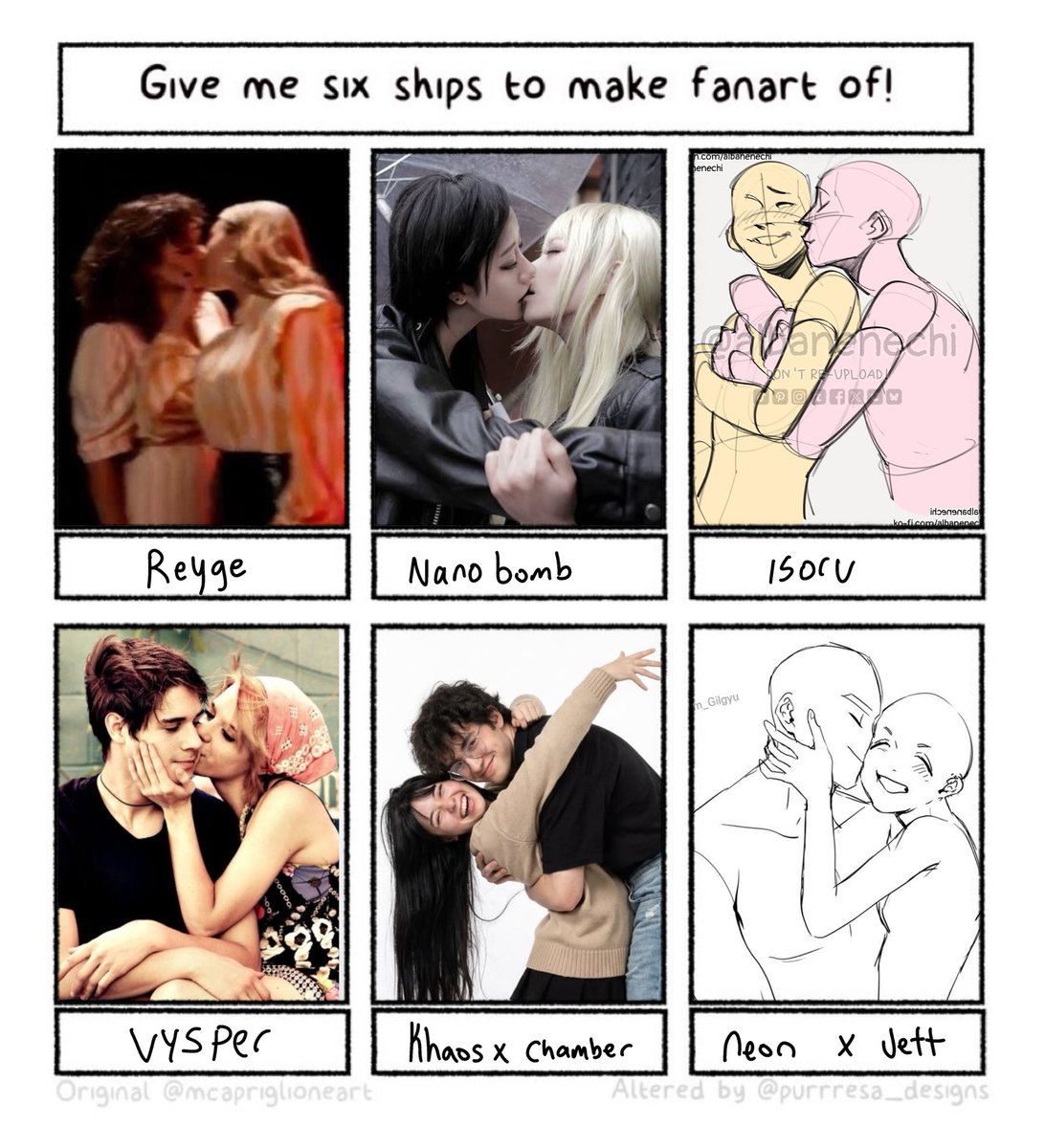 Vallureex's tweet photo. Ships i decided to include on the 6 ship fanart!! I for sure added ones mentioned more than once! I didn’t wanna include a character twice so you’ll only see each character once in a ship! I’ll be posting the sketches soon!! https://t.co/AwkoGbhaw5