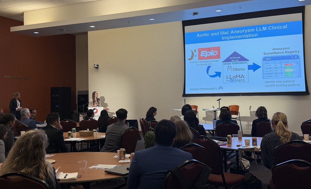 VascularCures's tweet photo. Fresh perspectives took center stage during today’s short talks, highlighting exciting research and advances in vascular health. Thank you to Dr. @C_Flanagan_MD, Dr. @elancastermd, Dr. Ron Renzi and Dr. Sara 'Mimi' Gaines for sharing their important work! #VascSummit2026 https://t.co/UN0yDJzbe2
