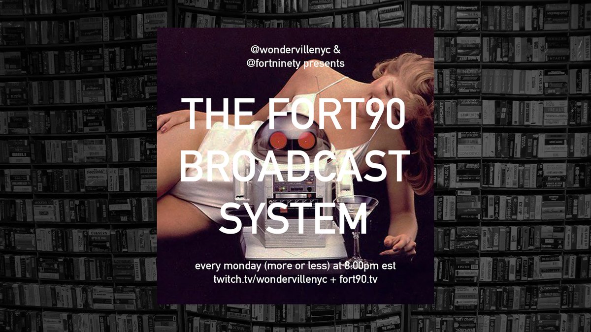 fort90filmclub's tweet photo. The FORT90 BROADCAST SYSTEM is ON THE AIR…

https://t.co/PmAJOdABiu (if the redirect doesn’t work: https://t.co/p5P3OfOKfu)

… Been another day in which I've been loading files into the system, all day long, hence no time to put together the run-of-show (but it's coming) https://t.co/YmzqNzhpDM
