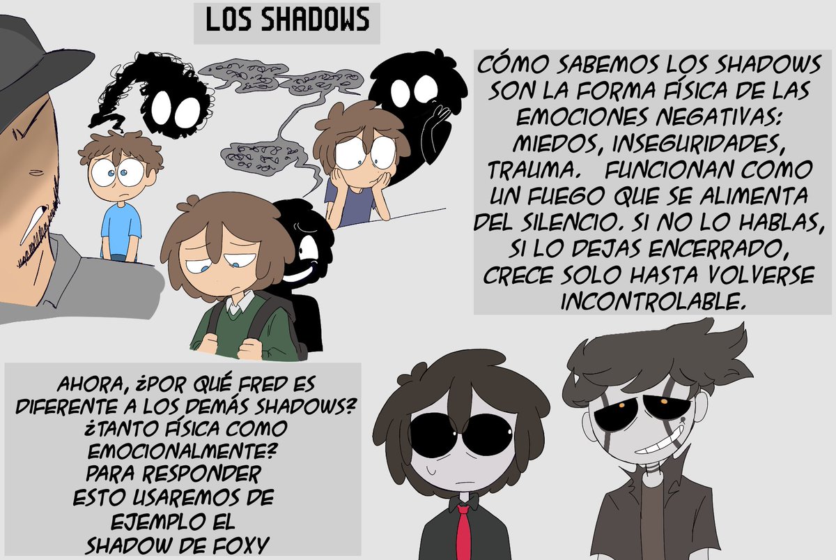 cuatrodedo14's tweet photo. Un poco de MI lore y explicación dentro de MI au. Es solo eso, un Au, por las dudas

Sigo intentando mezclar psicología con los Shadows ,es muy difícil explicar en palabras lo que tengo en la mente 
#fnafhs #fhs #hs #au https://t.co/6hQLZbpE5o