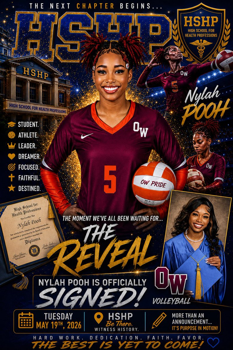 Nholmes_vball's tweet photo. ✨🏐 THE REVEAL IS HERE!!! 🎓✨

From learning volleyball before my 8th grade summer, to representing SC in Italy 🇮🇹, OW on the court, &amp; HSHP in the classroom… God has truly ordered my steps.

Tomorrow I reveal where I’ll continue my academic &amp; athletic journey!

#TheReveal https://t.co/gpgnbyu8H7