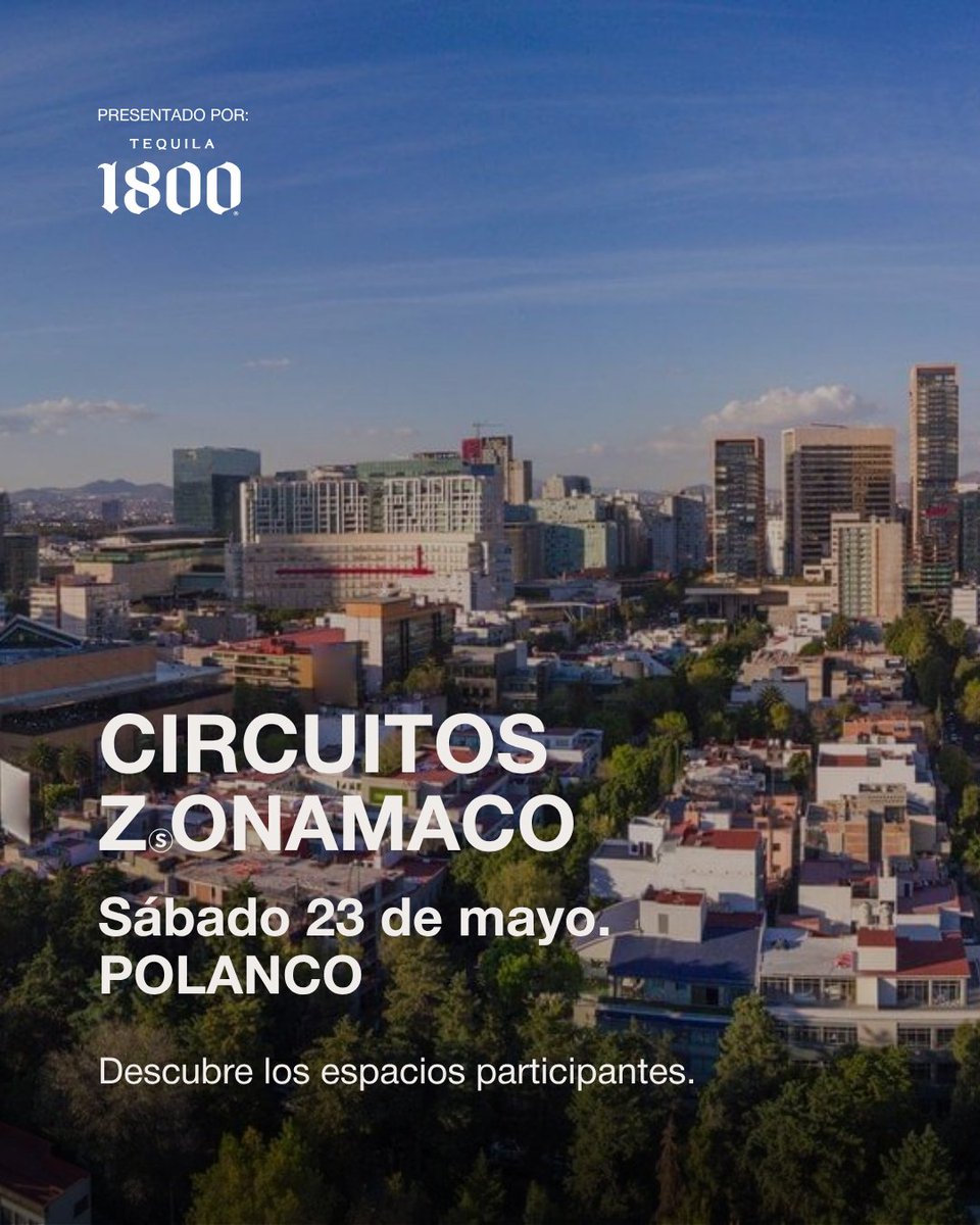 ZonaMaco's tweet photo. CIRCUITOS ZⓈONAMACO
PRESENTADO POR @1800mx

📍Descubre la ruta de las actividades y recorridos de los espacios participantes.

@casarosapolanco, @baronyvicario, @camgaleria, @diptychfinearts, @galeriaanatejeda, @pedroavila.galeria, @tereza_diaque_arte, @lago_algo, @ls.galeria, @museoartemodernomx, @museojumex, @ElMuseoSoumaya, @eneltamayo, @_monclova, @pugseal, @saladeartepublicosiqueiros, @orfeoq, @zamaaceramica

01: Polanco
MAYO 23 I 2026

👉🏽Abierto al público sin costo.

@loscancinos @pugseal @lasotomayorcantina

@bloodypiemx @coolhuntermx @local.mx

#CIRCUITOSZSONAMACO #ZSONAMACO #SEMANADELARTEZSONAMACO #ZSONAMACOARTWEEK