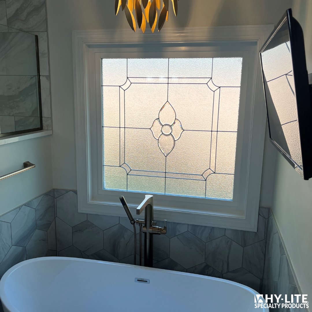 HyLite_Windows's tweet photo. The Charming Bloom Decorative Glass Window adds natural light, privacy, and elegant detail to bathrooms, entryways, stairwells, and more.

Explore decorative glass options from Hy-Lite today.

#HyLite #DesignTip #DecorativeGlass #InteriorDesign https://t.co/6La9IlsZLC