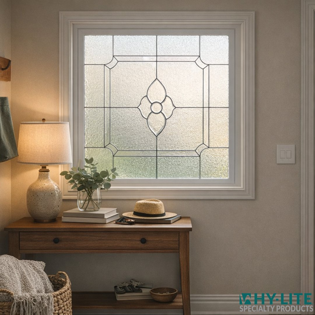 HyLite_Windows's tweet photo. The Charming Bloom Decorative Glass Window adds natural light, privacy, and elegant detail to bathrooms, entryways, stairwells, and more.

Explore decorative glass options from Hy-Lite today.

#HyLite #DesignTip #DecorativeGlass #InteriorDesign https://t.co/6La9IlsZLC